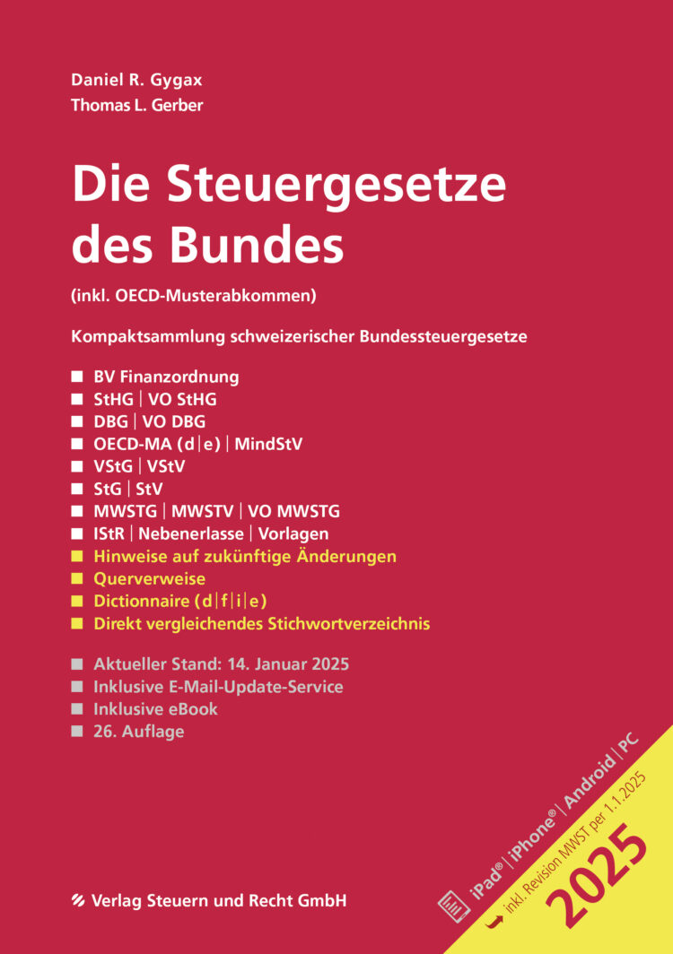 Die Steuergesetze des Bundes 2025