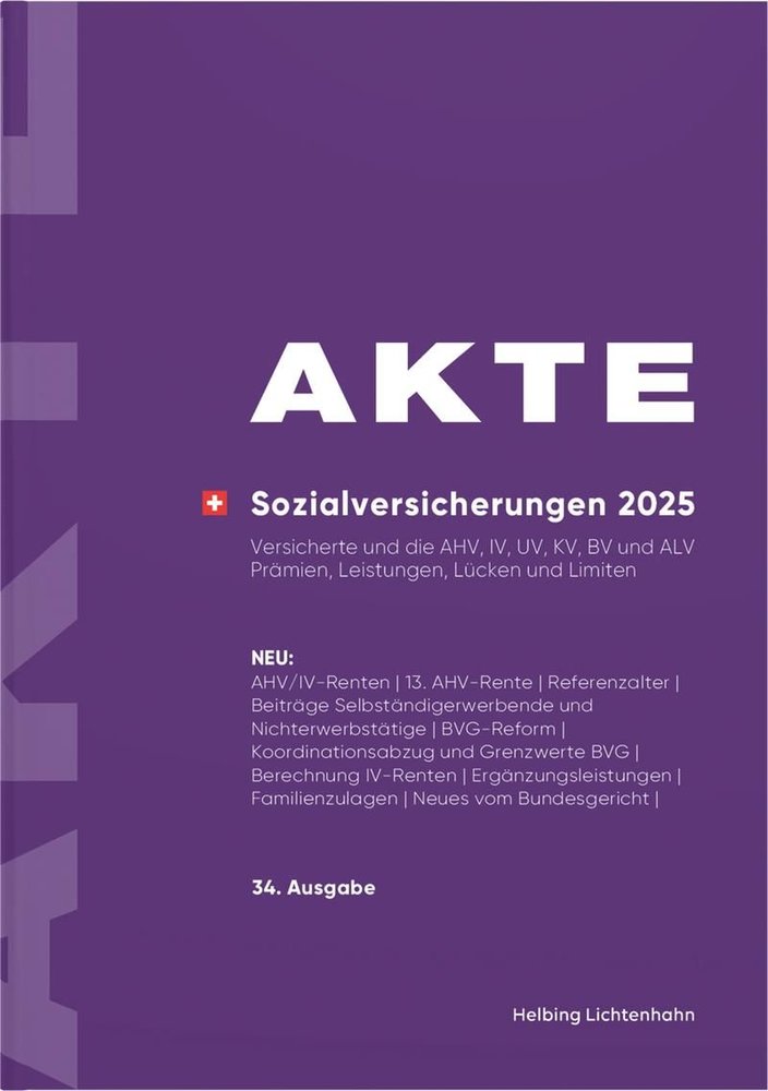 Akte Sozialversicherungen 2025