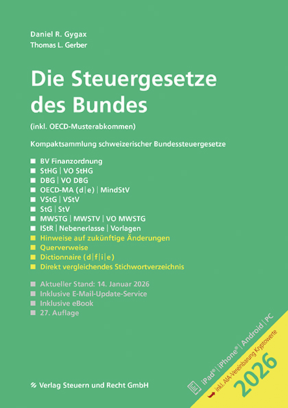 Die Steuergesetze des Bundes 2026