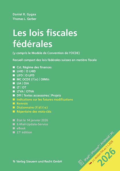Les lois fiscales fédérales 2026