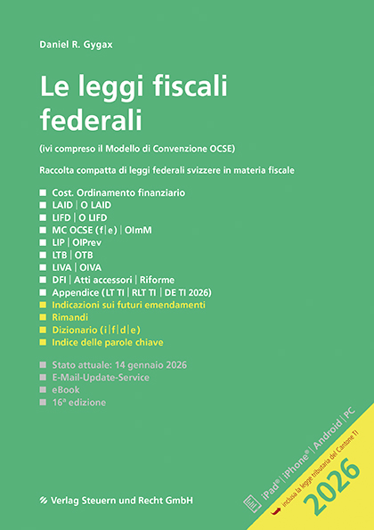 Le leggi fiscali federali 2026